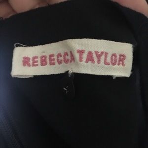 Black V-neck Rebecca Taylor dress